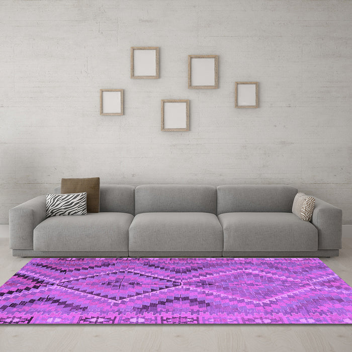 Machine Washable CON3023X Purple CON3023X Area Rugs in a Living Room, wshcon3023pur
