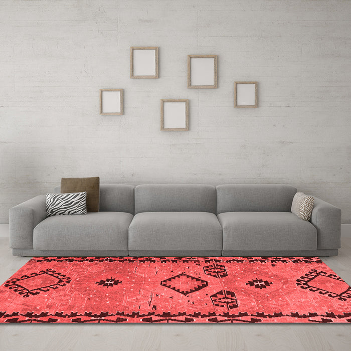 CON3024X Red Washable Rugs