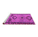 Sideview of Machine Washable CON3024X Pink CON3024X Rug, wshcon3024pnk