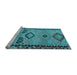 Sideview of Machine Washable CON3024X Light Blue CON3024X Rug, wshcon3024lblu