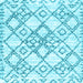 Square Abstract Light Blue Contemporary Rug, con3025lblu