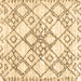 Square Abstract Brown Contemporary Rug, con3025brn