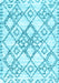 Abstract Light Blue Contemporary Rug, con3025lblu