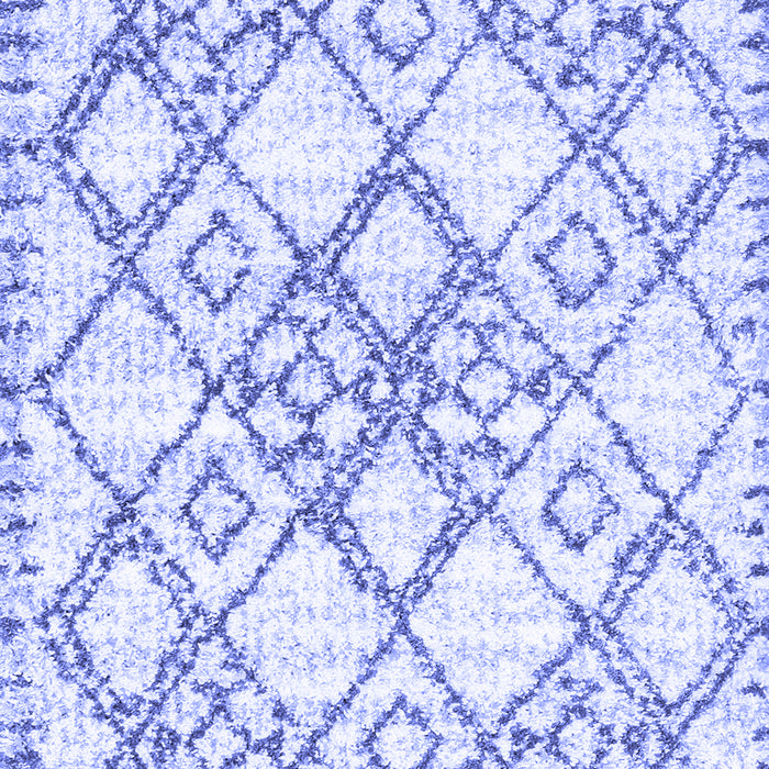 Abstract Blue Contemporary Rug, con3025blu