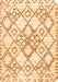 Serging Thickness of Machine Washable Abstract Orange Contemporary Area Rugs, wshcon3025org