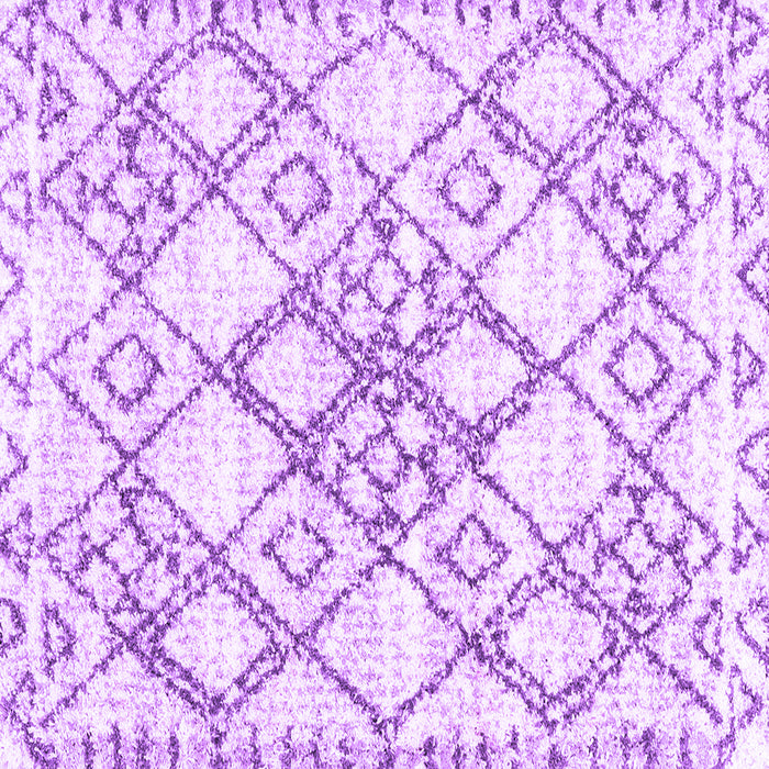 Square Abstract Purple Contemporary Rug, con3025pur