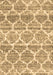 Machine Washable Trellis Brown Modern Rug, wshcon3026brn