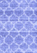 Machine Washable Trellis Blue Modern Rug, wshcon3026blu