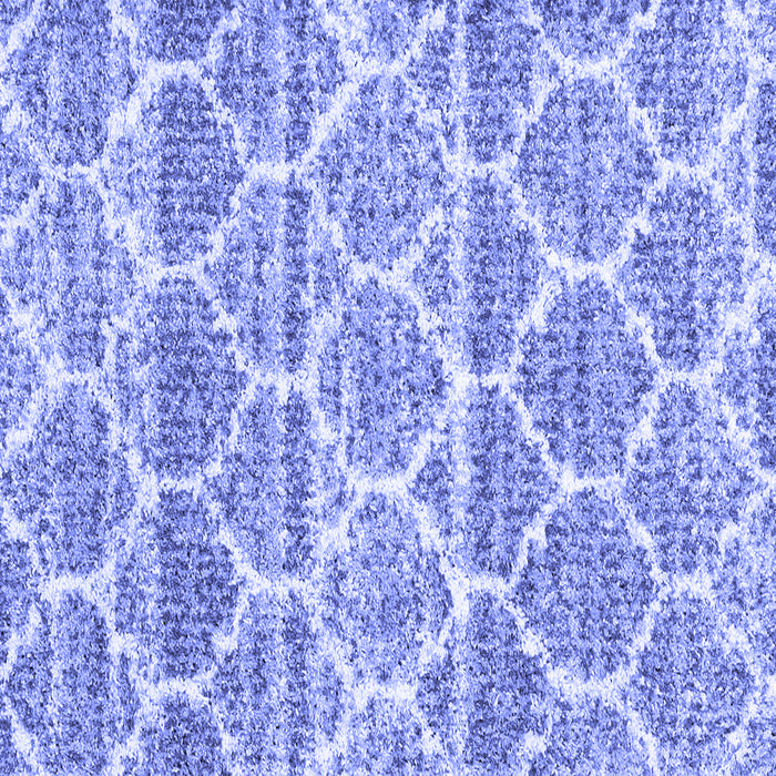 Square Machine Washable Trellis Blue Modern Rug, wshcon3026blu
