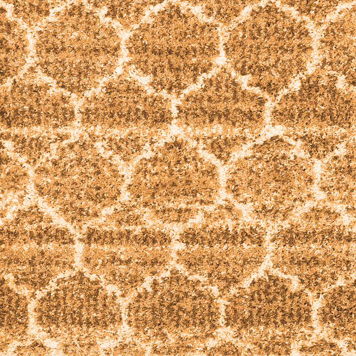 Serging Thickness of Machine Washable Trellis Orange Modern Area Rugs, wshcon3026org