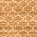 Serging Thickness of Trellis Orange Modern Rug, con3026org