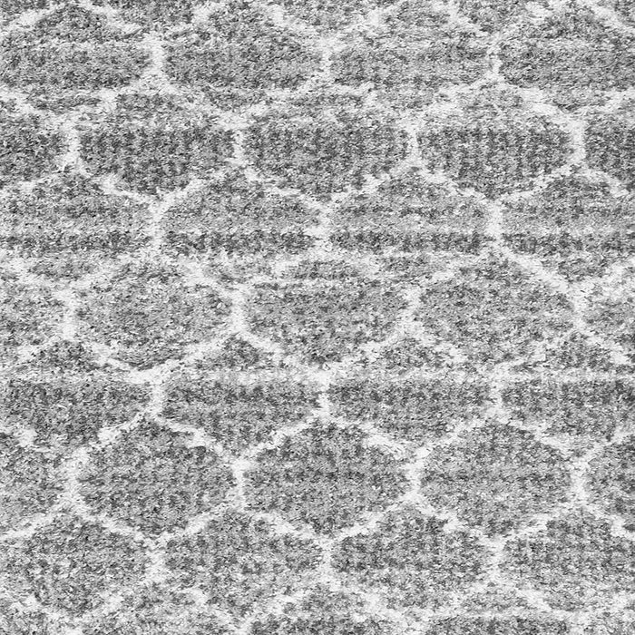 Serging Thickness of Trellis Gray Modern Rug, con3026gry
