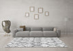 Machine Washable Trellis Gray Modern Rug in a Living Room,, wshcon3027gry