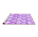 Sideview of Machine Washable Trellis Purple Modern Area Rugs, wshcon3027pur