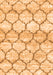 Trellis Orange Modern Rug, con3027org