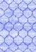 Machine Washable Trellis Blue Modern Rug, wshcon3027blu