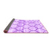 Sideview of Trellis Purple Modern Rug, con3027pur