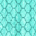 Square Trellis Turquoise Modern Rug, con3027turq