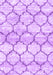 Machine Washable Trellis Purple Modern Area Rugs, wshcon3027pur