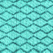 Square Trellis Turquoise Modern Rug, con3028turq