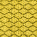 Square Trellis Yellow Modern Rug, con3028yw