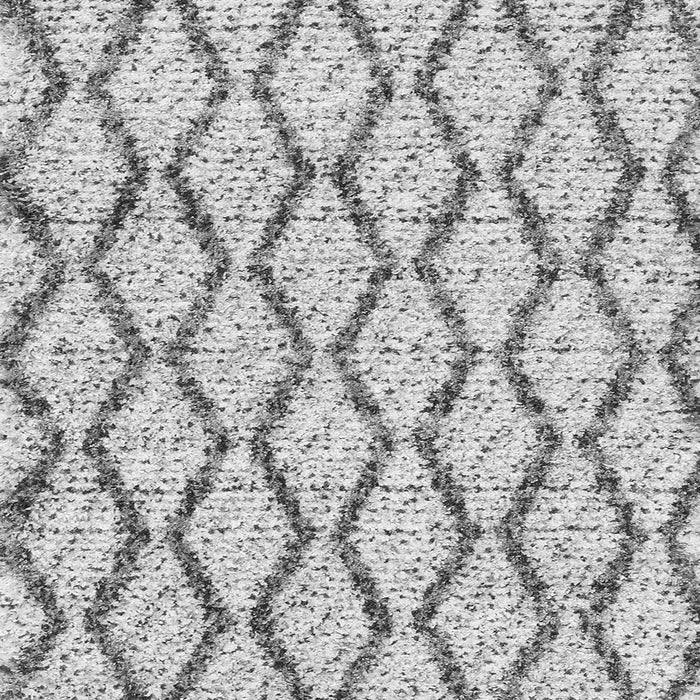 Serging Thickness of Trellis Gray Modern Rug, con3028gry