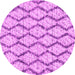 Round Trellis Pink Modern Rug, con3028pnk