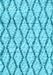 Machine Washable Trellis Light Blue Modern Rug, wshcon3028lblu