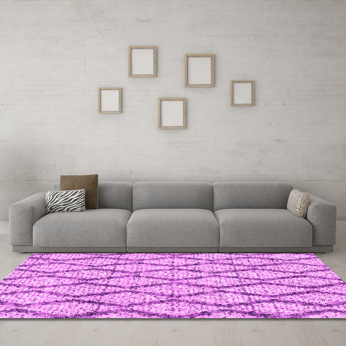 Machine Washable Trellis Pink Modern Rug in a Living Room, wshcon3028pnk