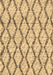 Machine Washable Trellis Brown Modern Rug, wshcon3028brn