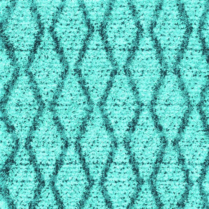 Machine Washable Trellis Turquoise Modern Area Rugs, wshcon3028turq