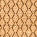 Serging Thickness of Trellis Orange Modern Rug, con3028org