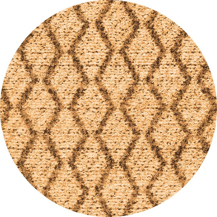 Square Trellis Orange Modern Rug, con3028org