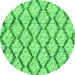 Machine Washable Trellis Green Modern Area Rugs, wshcon3028grn