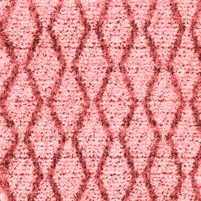 Machine Washable Trellis Red Modern Rug, wshcon3028red