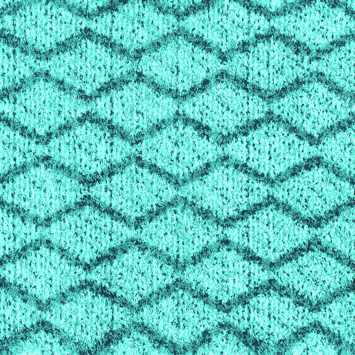 Square Machine Washable Trellis Turquoise Modern Area Rugs, wshcon3028turq