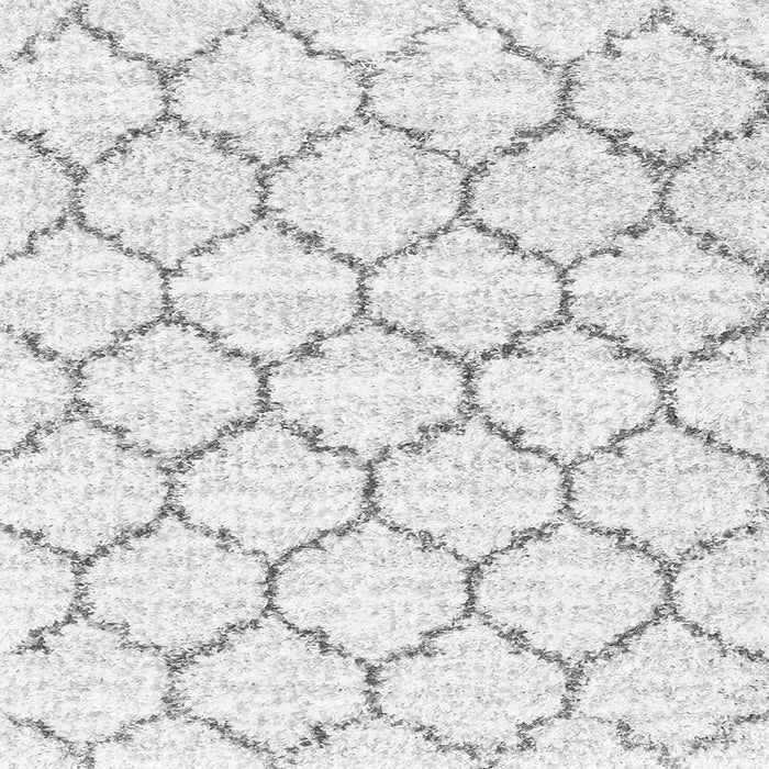 Round Machine Washable Terrilis Gray Contemporary Rug, wshcon3029gry