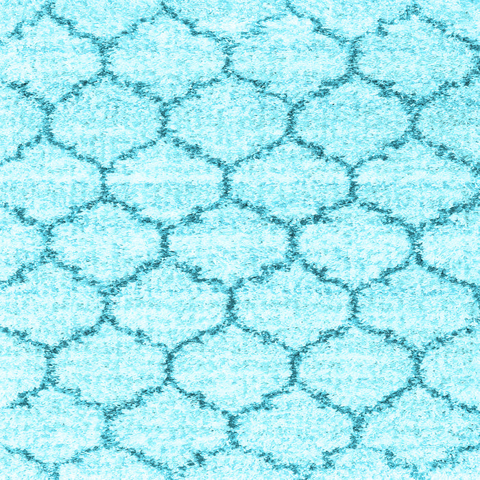 Square Machine Washable Terrilis Light Blue Contemporary Rug, wshcon3029lblu