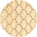 Round Terrilis Brown Contemporary Rug, con3029brn