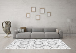 Machine Washable Terrilis Gray Contemporary Rug in a Living Room,, wshcon3029gry