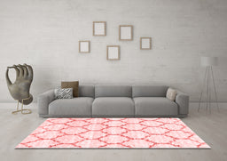 Contemporary Red Washable Rugs