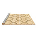 Sideview of Machine Washable Terrilis Brown Contemporary Rug, wshcon3029brn