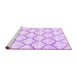 Sideview of Machine Washable Terrilis Purple Contemporary Area Rugs, wshcon3029pur