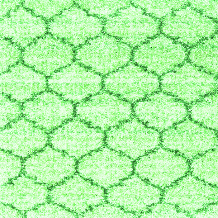 Round Machine Washable Terrilis Green Contemporary Area Rugs, wshcon3029grn