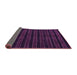 Sideview of Abstract Purple Contemporary Rug, con302pur