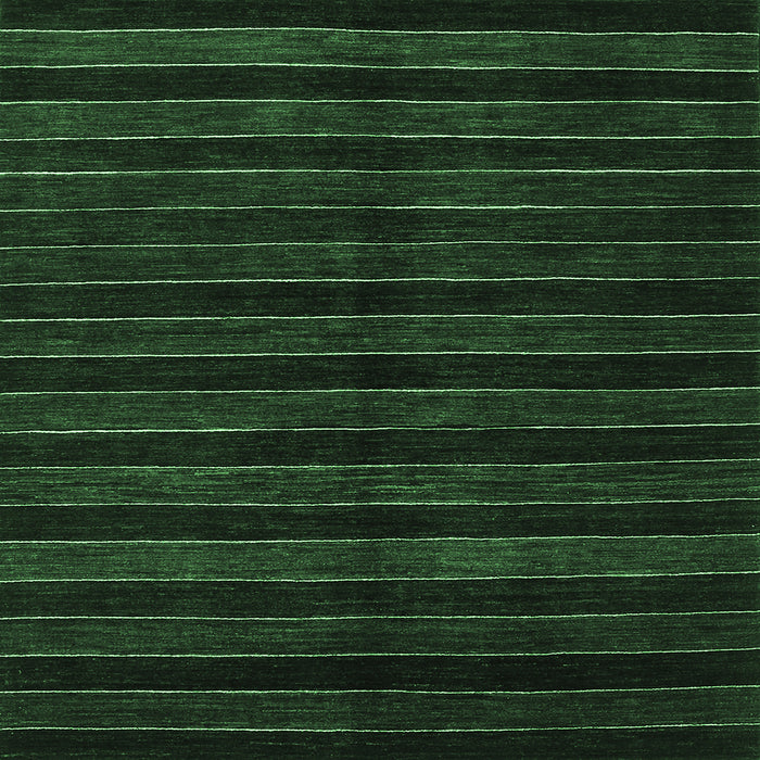 Square Abstract Emerald Green Contemporary Rug, con302emgrn