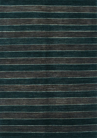 Abstract Light Blue Contemporary Rug, con302lblu