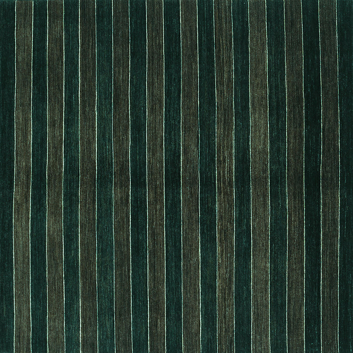 Square Abstract Turquoise Contemporary Rug, con302turq