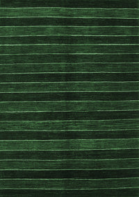 Abstract Emerald Green Contemporary Rug, con302emgrn