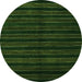 Machine Washable Abstract Green Contemporary Area Rugs, wshcon302grn